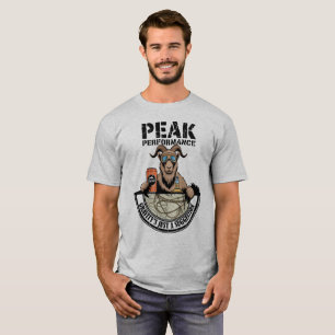 Funny Mountain Goat Gravity – Peak Performance T-Shirt