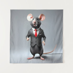 funny mouse cartoon tapestry