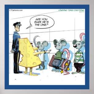Funny Mouse Crimes Rick London Poster