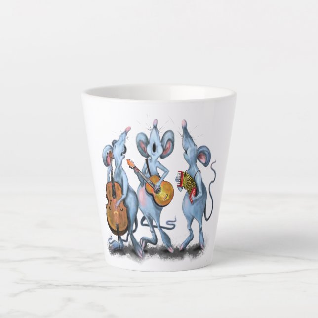 Funny Mouse Latte Mug (Front)