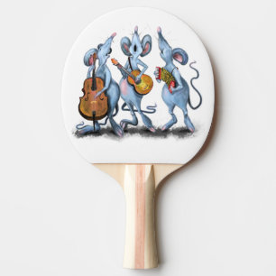 Funny Mouse Music Band Ping Pong Paddle