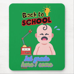funny mouse pad "BACK TO SCHOOL"