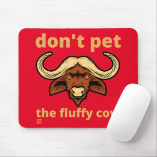 funny mouse pad "FLUFFY COW"