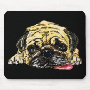 Funny Mouse Pad with Pug Dog - Your Colours
