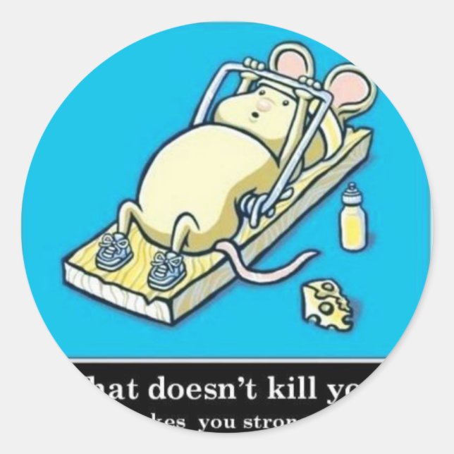 Funny Mouse Product Classic Round Sticker (Front)