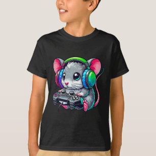 Funny Mouse Video Games Lover Gamer Gaming T-Shirt