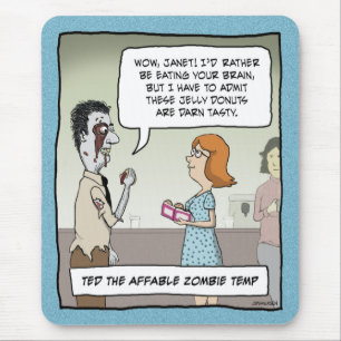 Funny mousepad: Office Zombie Mouse Mat