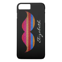 Funny Moustache Chevron Pattern