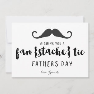 Funny Moustache Father's Day Card