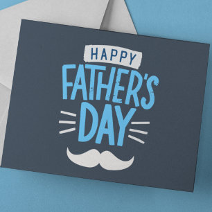 Funny Moustache Father's Day Holiday Postcard