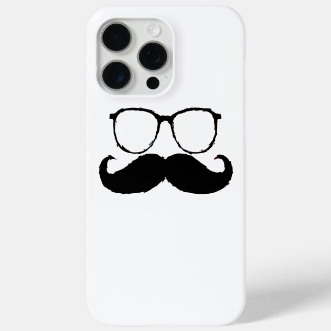 Funny  Moustache Glasses 3 Case-Mate iPhone Case (Back)