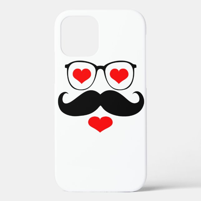 Funny  Moustache Glasses Case-Mate iPhone Case (Back)
