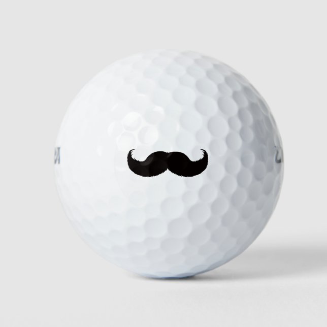 Funny Moustache Golf Balls (Front)