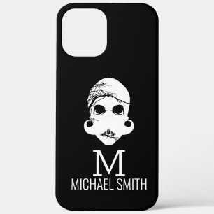 Funny Moustache Monogram #2 iPhone 12 Pro Max Case