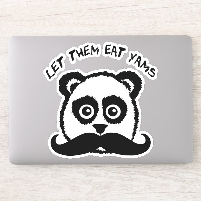 Funny Moustache Panda Let Them Eat Yams (Computer)