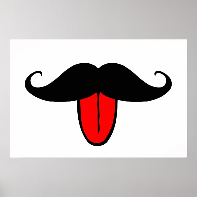 Funny moustache poster (Front)