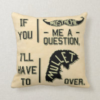 Funny Moustache Question Mullet Joke Pun