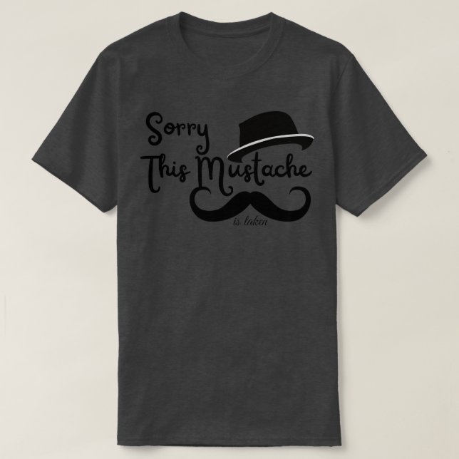 Funny moustache quote cool 4 T-Shirt (Design Front)
