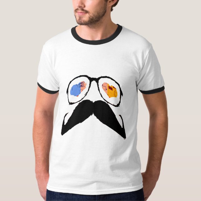 Funny Moustache T-Shirt (Front)