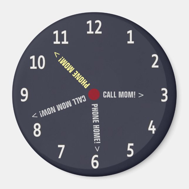 Funny Moveout Call Mum Memo Custom Text Magnet (Front)