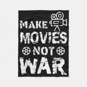 Funny Movie Director Film Making Quote Make Movies Fleece Blanket