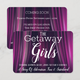 Funny Movie Parody Girls Getaway Invitation