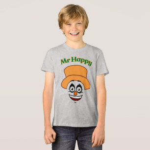 Funny Mr Happy Graphic Tee for Kids