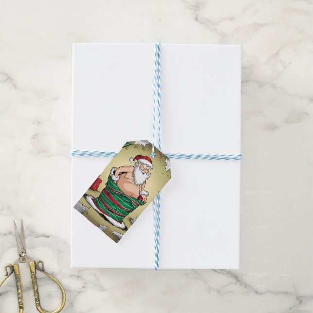 Funny Mr & Mrs Christmas Gift Tags  (With Twine)