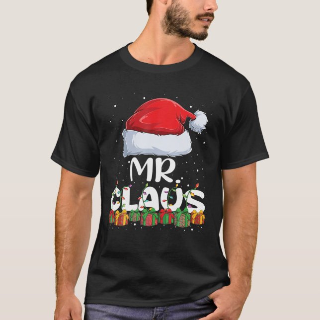 Funny Mr Santa Claus Christmas Pyjamas Family Matc T-Shirt (Front)