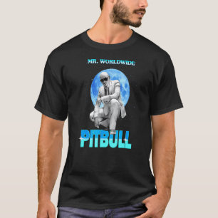 Funny Mr  World Wide Pit Bull Singer Loves Musix T-Shirt