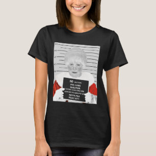 Funny Mrs. Claus Mugshot Jailed Arrested On Christ T-Shirt
