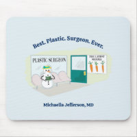 Funny Ms Frosty at plastic surgeon cartoon