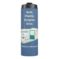 Funny Ms Frosty at plastic surgeon cartoon