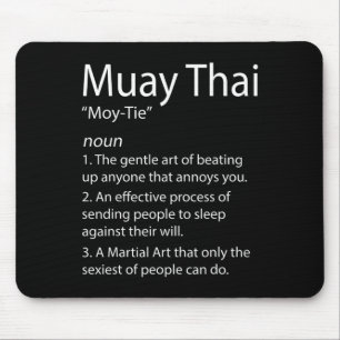 Funny Muay Thai And Thai Boxing - Muay Thai Defini Mouse Mat