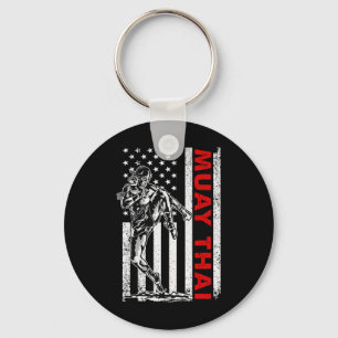Funny Muay Thai Art For Men Women Kids Muay Thai K Key Ring