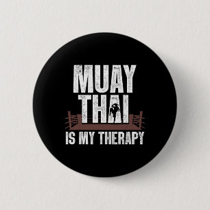 Funny Muay Thai Design For Men Women Kids Muay Tha 6 Cm Round Badge