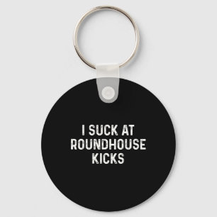 Funny Muay Thai Kickboxing Roundhouse Kick Key Ring
