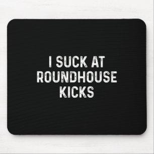 Funny Muay Thai Kickboxing Roundhouse Kick Mouse Mat