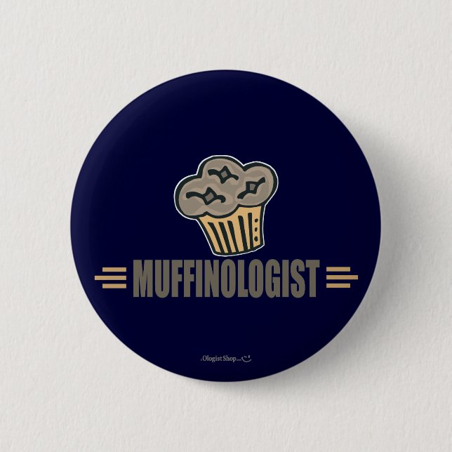 Funny Muffin 6 Cm Round Badge (Front)