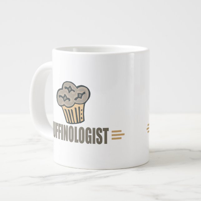 Funny Muffin Large Coffee Mug (Front Left)