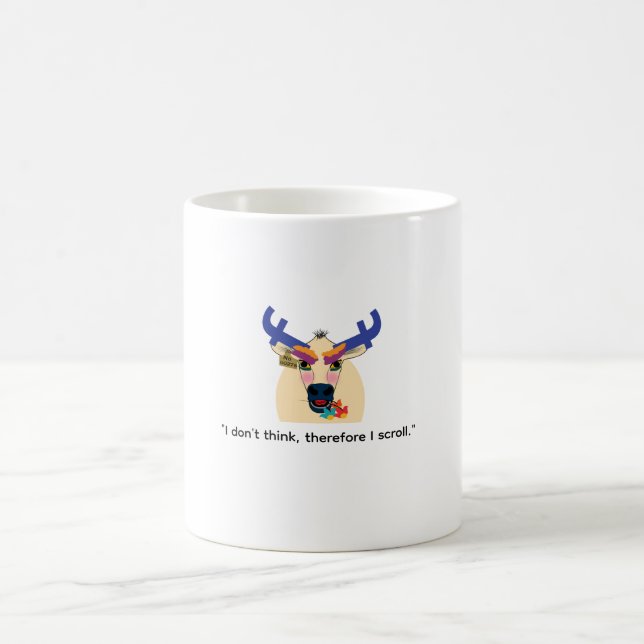 Funny mug about social media, funny mugs (Center)