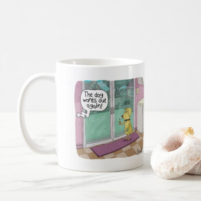 Funny Mug for dog lovers. (With Donut)