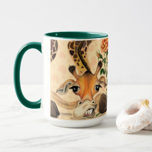 Funny Mug Gift Romantic Giraffe - Gentleman