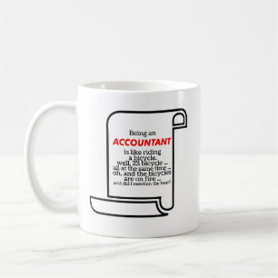 Funny Mug Rolls Of Paper Being An Accountant