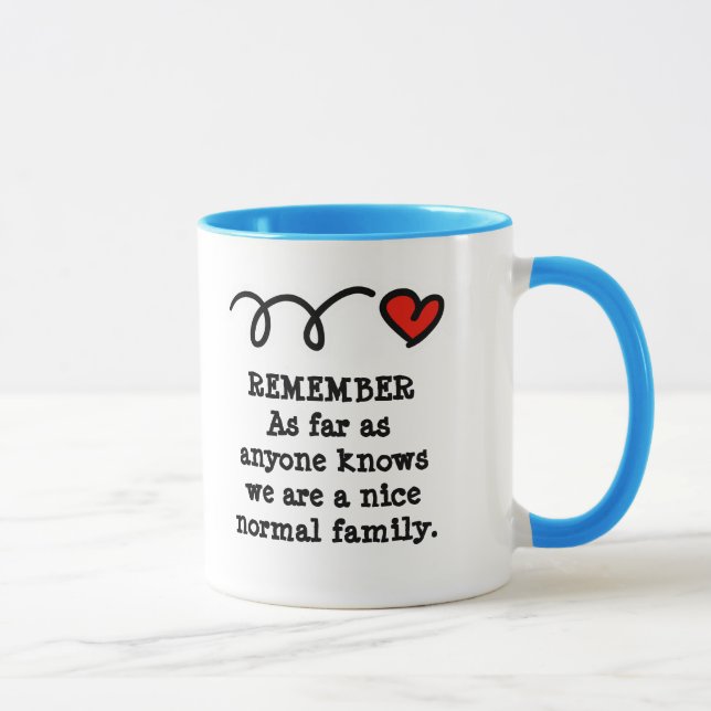 Funny mug with humourous family quote (Right)