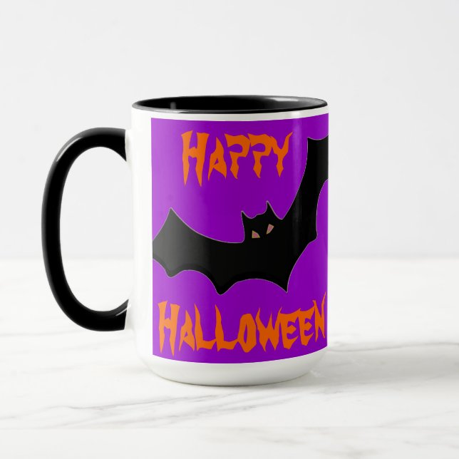 FUNNY MUGS - FRANKENSTEIN & BAT - HUMOR GIFTS (Left)