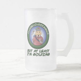 Funny mugs: Shank-o-potamus Frosted Glass Beer Mug