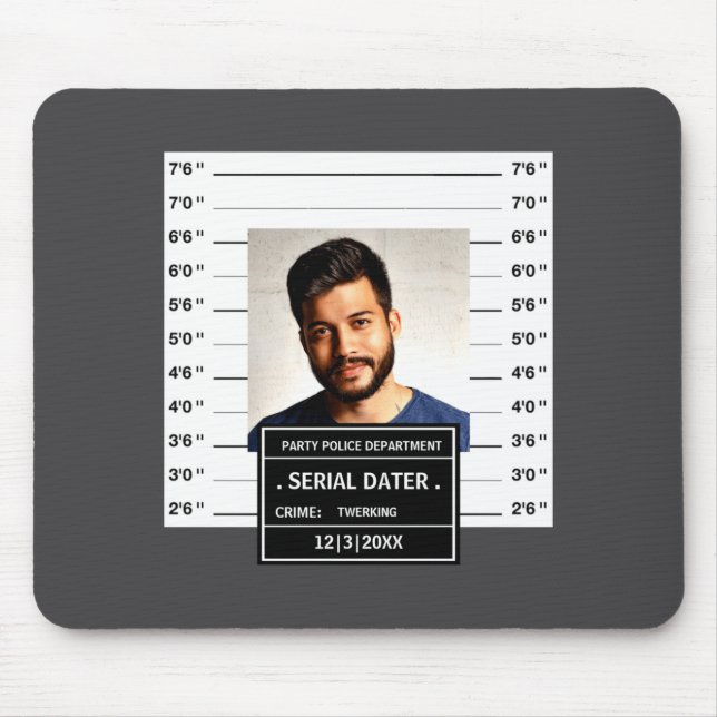 Funny Mugshot Ster  Mouse Mat (Front)
