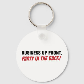 Funny Mullet Qoute, Business and Party Key Ring