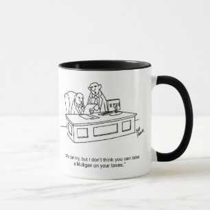 Funny " Mulligans On Taxes" Business Mug Gift